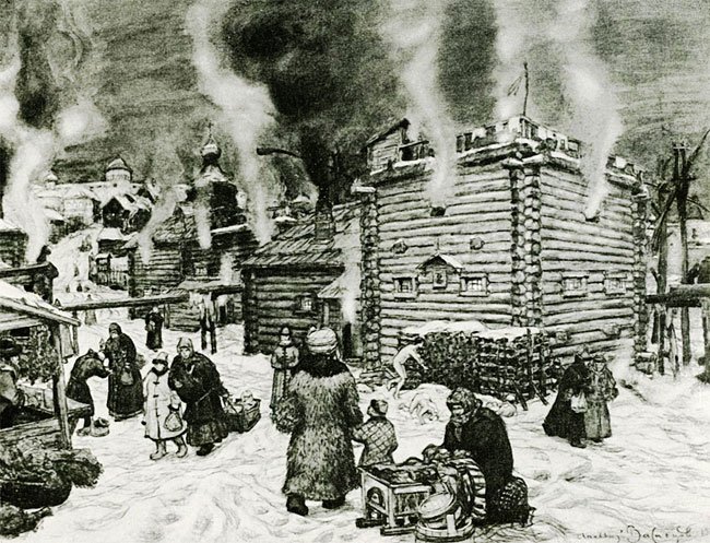 А.М. Васнецов. Общественные бани на реке Неглинной в 17 веке А.М. Васнецов. Общественные бани на реке Неглинной в 17 веке