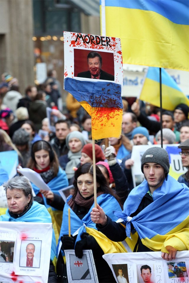 Акция протеста на Украине.