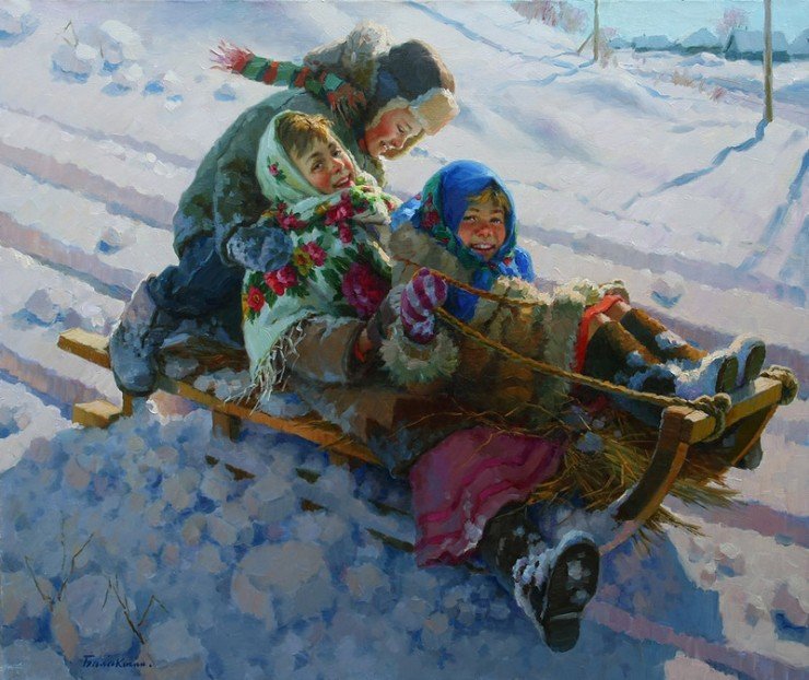 Зимние славянские забавы с историей в тысячи лет Zima-ros-sani-6-740x622
