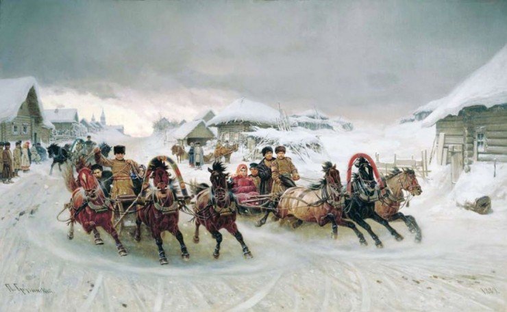 Зимние славянские забавы с историей в тысячи лет Zima-ros-sani2-740x456