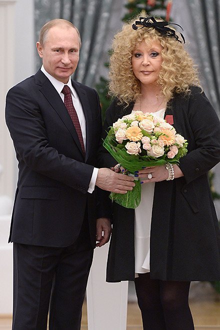 Владимир Путин и Алла Пугачева в 2014-м, Фото: East News