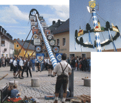 Установка Майского дерева (www.messe-bielefeld.de,www.urlaub-in-niederbayern.de)