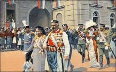 Король Никола I Петрович и королева Милена 28 августа 1910 года
