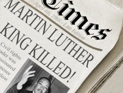 "Мартин Лютер Кинг убит!" (Фото: JustASC, Shutterstock)