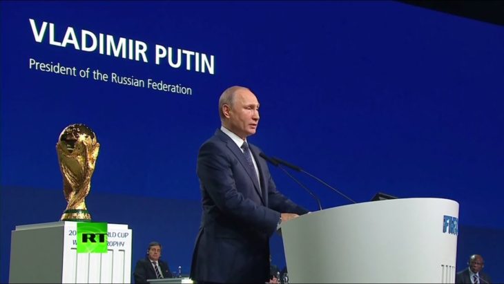 Выступление Путина на заседании конгресса ФИФА в Москве