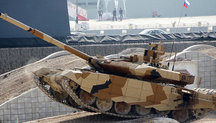 Опубликованы кадры испытаний новейшего экспортного танка Т-90МС