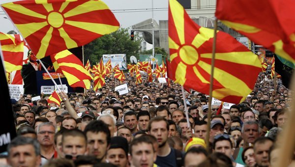 © AP Photo/ Boris Grdanoski