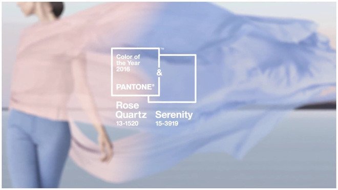 Главные цвета 2016 года – серенити и розовый кварц, Фото: pantone.com