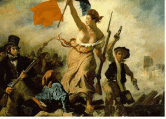 Эжен Делакруа "Свобода, ведущая народ (Свобода на баррикадах)" (1830 год, Лувр)