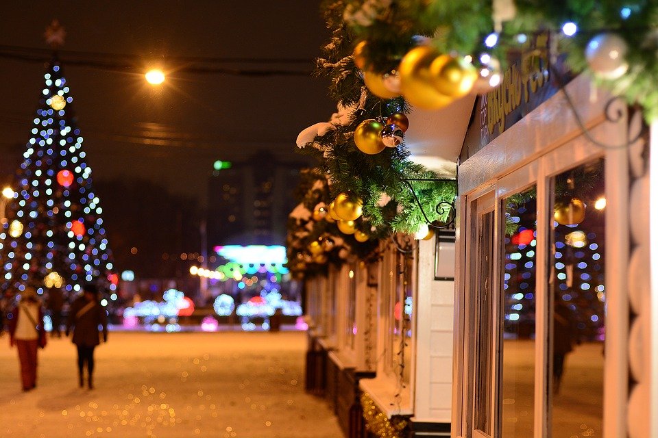 Зима, новый год, Москва - Фото Pixabay