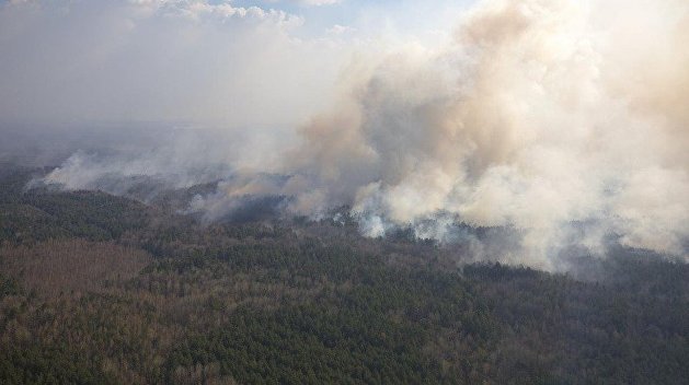 Тление продолжается: авиация сбросила почти 200 тонн воды на пожары в Чернобыльской зоне