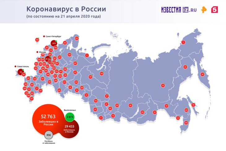 Коронавирус в России на сегодняшний день 21.04.2020 – когда закончится карантин?