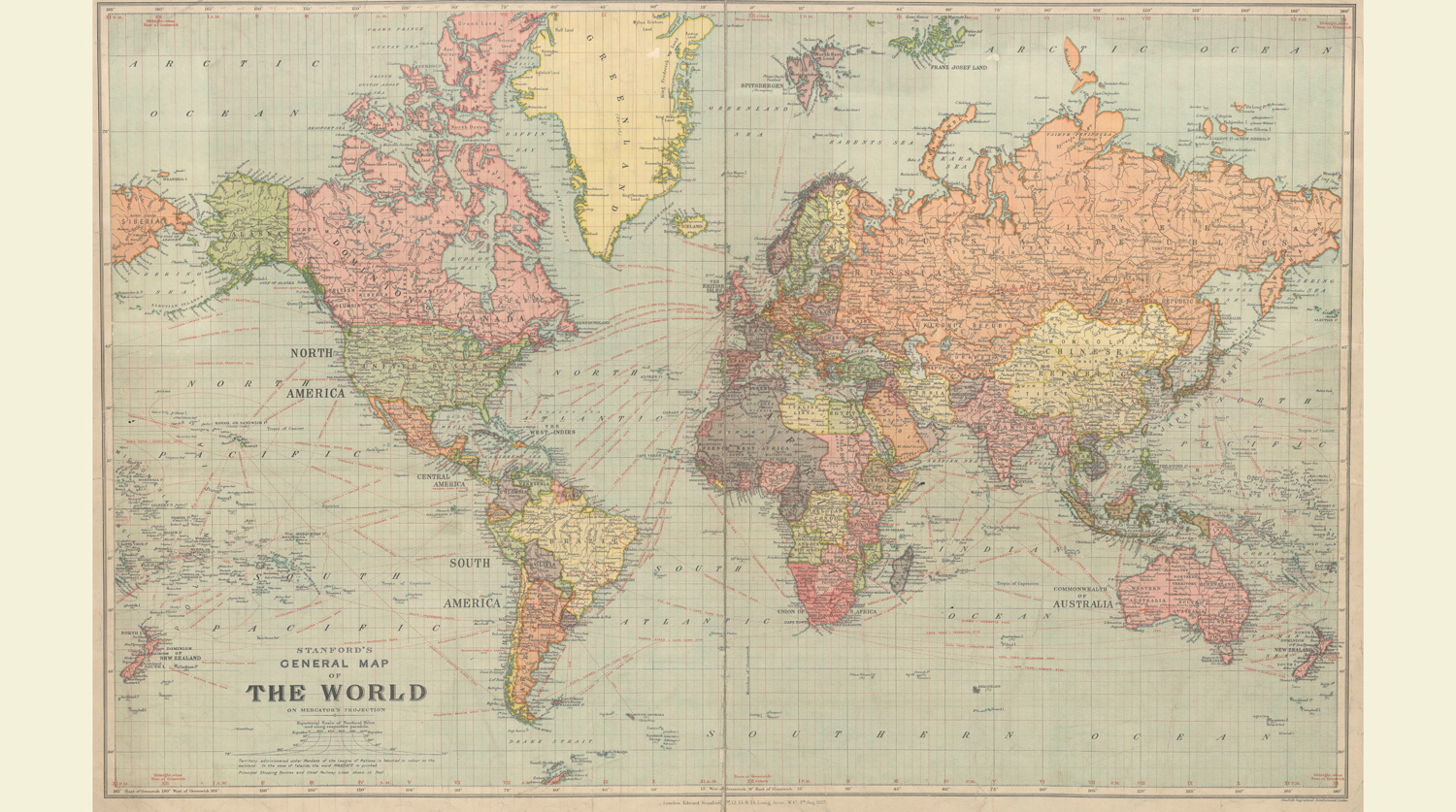Пользователей сети поразила карта 1922 года с несуществующими государствами